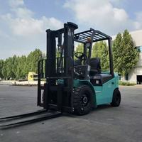 Chariot élévateur électrique compact FBANG CPD20 avec mât pour conteneurs, pneus pleins non-marquants à 4 roues pour services de livraison légers