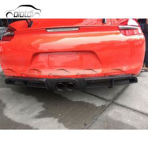 Rear Bumper <b>Diffuser</b> Lip <b>Car</b> Carbon Fiber Rear Lip <b>Diffuser</b> for Porsche 981 Cayman Boxster GT4 2014-2016 - Product Image 2