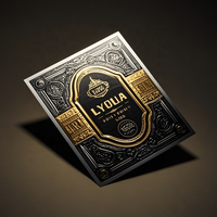 Emballage de cigare de haute qualité avec étiquette personnalisée, impression UV, papier doré, bande de cigare, étiquette en relief, estampage à chaud