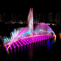 Fuente Musical Danzante de Acero Inoxidable RGB/Láser IP68 Impermeable, Diseño y Construcción Propia del Fabricante, CE ROHS Patentado