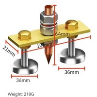 Kepala Magnet las kustom, kepala las magnetik, memperbaiki penjepit tanah, dukungan magnetik tunggal kuat untuk tanah las listrik