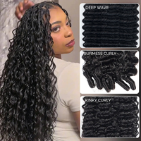 Extensions de cheveux naturels bouclés pré-bouclés prêts à l'emploi 2026 – Cheveux humains 100 % naturels pour tresses au crochet – Fournisseur de mèches vierges
