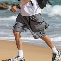 Shorts techniques pliables pour hommes Gorpcore avec logo personnalisé, cargo à séchage rapide sous marque privée, OEM complet pour marques premium