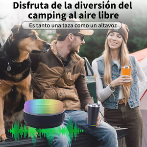 Fonwhy Tùy Chỉnh Thép Không Gỉ Âm Nhạc Thông Minh Loa Du Lịch Xe Ly <span class=keywords><strong>Bluetooth</strong></span> Cốc Cốc Với Cốc Cà Phê Mở Chai Cho Bia Rượu Vang - Product Image 6