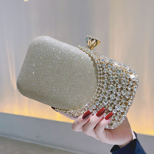 Nouveau 2024 Sac de Soirée de Luxe pour Femme, Pochette Cosmétique Carrée à Diamants Étincelants pour Rouge à Lèvres - Product Image 3