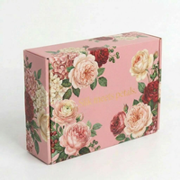 Boîte d'expédition personnalisée, boîte en carton ondulé colorée, logo personnalisable, pliable et durable, boîte d'emballage pour vêtements