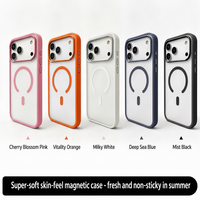 Coque de téléphone magnétique pour iPhone 17 Air 18 Pro 16 Plus 15 14 13 12 11 Pro Max, finition mate, toucher doux, protection de la caméra, compatible avec la recharge