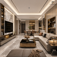 Solución Integral de Personalización de Muebles para Toda la Casa, Solución de Interiores Moderna y de Lujo para Proyectos de Apartamentos y Villas