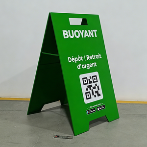 Letrero de acera plegable tipo A para publicidad exterior, letrero de pie para pavimento, venta al por mayor - Product Image 4