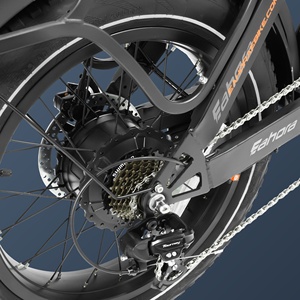 Eahora Juliet 48V 1000W 1500W Fat Tire bicicleta eléctrica de largo alcance híbrido ciudad carga bicicleta batería de litio Sistema Inteligente Digital - Product Image 3