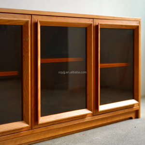 Vitrina Moderna de Madera Maciza Hecha a Mano con 5+ Compartimentos para Sala de Estar, Bar en Casa, Hotel, Villa - Yige YG-026 - Product Image 6