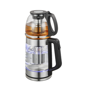 Appareils de cuisine isolation Anti-sec brûlant 1.8L grande capacité verre bouilloire électrique théière combinaison - Product Image 6