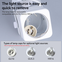 Moderna Lámpara de Riel LED de Disipación Rápida de Calor con Base E27 Compatible con GU10/GU5.3/MR16 para Uso en Hogar, Oficina y Techo