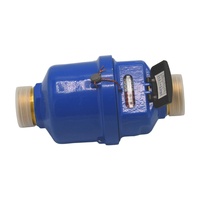 KAIFENG Best-Sale Vertical Volumetric Water Meter Full Brass IP68 OEM Cold Water Meter Household R200 DN25
