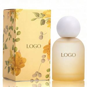 Customizable Logo Frosted 30ml 50ml 100ml <b>Empty</b> Glass Perfume <b>Bottles</b> with Colorful Ball Cap & Golden Sprayer - Product Image 1