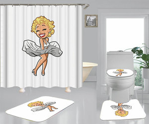 Juegos de baño personalizados para niños, juego de cortina de ducha, 4 Uds. - Product Image 4