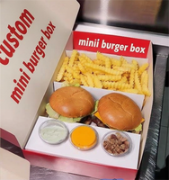 Boîte en papier personnalisée imprimée sur mesure pour poulet frit, burgers, fish and chips, frites, et autres plats à emporter – Emballage alimentaire pour snacks de rue