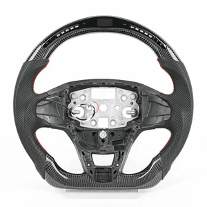 Volant de course LED au design élégant en fibre de carbone véritable pour <span class=keywords><strong>Ford</strong></span> Tourneo Custom <span class=keywords><strong>Puma</strong></span> 2018 2019 <span class=keywords><strong>2020</strong></span> 2021 - Product Image 2