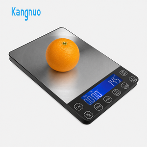 Balance de cuisine numérique multifonction avec écran LCD, en acier inoxydable mince, avec fonctions de tare et de comptage (PCS), pour la pâtisserie - Product Image 1