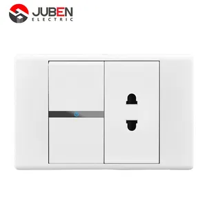 High-quality American standard plug smart switch socket wall electrical double three-in-one socket