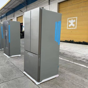 Réfrigérateur à portes françaises 400-499L grande capacité, dégivrage automatique, acier inoxydable, double compresseur pour usage domestique, hôtelier et de restauration - Product Image 2