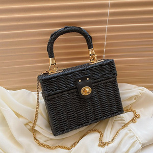 Custom Fashion Design Crossbody Small Ladies Shoulder <b>Handbags</b> Women <b>Straw</b> Beach Bag Shoulder Bags - Product Image 4