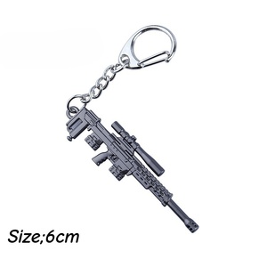 מיני 6 ס "מ דגם אקדח דגם keychain 98k s686 m249 מחזיק מפתחות תליון - Product Image 5