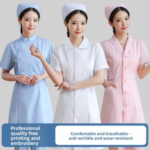 <span class=keywords><strong>Uniforme</strong></span> d'infirmière <span class=keywords><strong>pour</strong></span> femmes, manches longues, manches courtes, rose, bleu, col montant, col <span class=keywords><strong>de</strong></span> poupée, automne, hiver, <span class=keywords><strong>travail</strong></span> à l'hôpital - Product Image 6