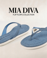 MIA DIVA Tongs et sandales décontractées sportives pour femmes avec logo triangulaire - Confort printemps-été