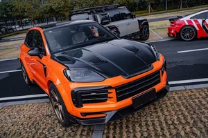 ชุดแต่งคาร์บอนไฟเบอร์สไตล์ MSY สำหรับ Porsche Cayenne พร้อมลิ้นหน้า สเกิร์ตข้าง ดิฟฟิวเซอร์ สปอยเลอร์ ซุ้มล้อ - อัพเกรดใหม่ - Product Image 2