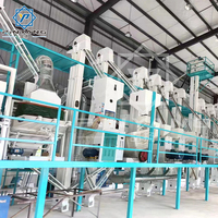Ligne complète de décorticage et de traitement du riz PinYang 50-60T/J avec moteur, équipement de production de riz 2 tonnes/heure 380V