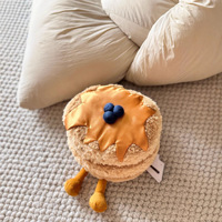 Peluche JC Cookie Mignonne 18cm, Poupée Biscuit Douce et Rembourrée, Décoration Maison, Cadeau de Fêtes pour Enfants et Amis, Cadeau d'Anniversaire