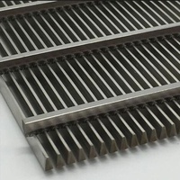 OEM 0.5mm 1mm 1.5mm Acier inoxydable 304 316 Wedge Wire Coanda Screen pour la prise d'eau