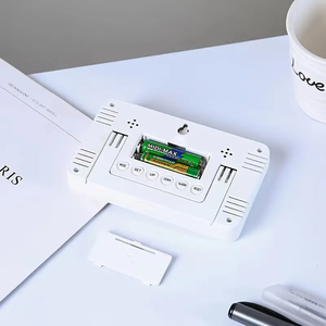 <strong>Multi</strong>-<strong>functional</strong> Water Transfer Bamboo Home Wall-mounted Desktop Electronic <strong>Clock</strong> LED Backlight Digital Snooze <strong>Alarm</strong> <strong>Clock</strong> - Product Image 5