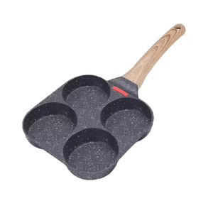 Precio al por mayor Diseño moderno Mango de baquelita 4 agujeros Antiadherente Die Cast <span class=keywords><strong>Aluminio</strong></span> Huevo Sartén para cocinar Moq bajo - Product Image 2