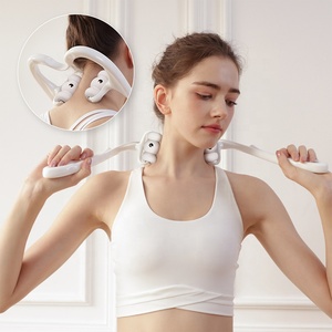 Rodillo de masaje de columna Cervical para cuello, masajeador Manual de 6 ruedas con punto de presión, alivio del dolor, tejido profundo - Product Image 1