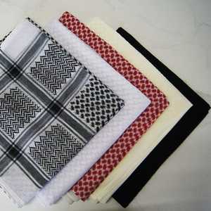 Pañuelo Cuadrado Bordado 100% Algodón, Yashmagh Rojo, Pañuelo Musulmán para Hombre con Patrón Jacquard, Venta al por Mayor - Product Image 3