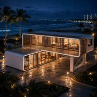 Offre Spéciale – Maison Modulaire Préfabriquée Double Étage en Forme de Capsule Spatiale Apple Cabin – Maison Mobile Ciel Étoilé pour Glamping en Plein Air, Villa, Hôtel