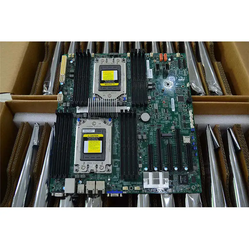 Placa-mãe original nova para servidor AMD EPYC EPYC 7642/7542 supermicro H11DSI-NT de canal duplo REV2.0