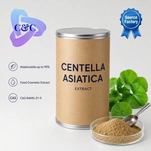 Extracto Natural de <span class=keywords><strong>Hydrocotyle</strong></span> Centella Asiatica CAS 84696-21-9 Incluye Asiaticoside, Ácido Snowdrop, Madecassoside y Glicósidos Totales - Product Image 1
