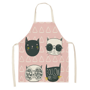 Animal lindo gato estampado sublimación ajustable niños por encargo dibujos animados escuelas Chef Delantales para niños - Product Image 1