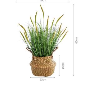 Plantes artificielles blanches réalistes en gros, verdure, mur <span class=keywords><strong>de</strong></span> fleurs, décoration intérieure, <span class=keywords><strong>herbe</strong></span> <span class=keywords><strong>de</strong></span> roseau artificielle <span class=keywords><strong>de</strong></span> Chine - Product Image 5
