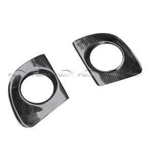 Couvre-phares antibrouillard en fibre de carbone véritable pour Mitsubishi Lancer EVO X 10 2008-2016 Accessoires de voiture - Product Image 4