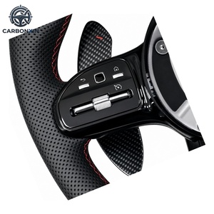 Volante Deportivo de Cuero Personalizado para Mercedes Benz C63 C43 E53 E63 G63 G500 G55 AMG GT GLE63 W223 W204 W205 W167 W213 - Product Image 5