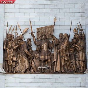 <span class=keywords><strong>Escultura</strong></span> <span class=keywords><strong>de</strong></span> Metal <span class=keywords><strong>de</strong></span> bronce para pared exterior, <span class=keywords><strong>escultura</strong></span> en <span class=keywords><strong>relieve</strong></span> para Iglesia - Product Image 1