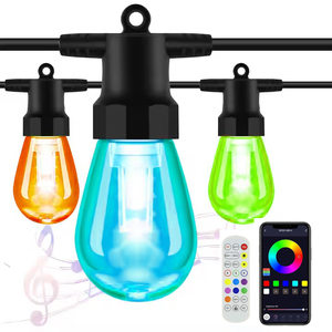 Regulable blanco cálido boda RGB bombilla decorativa cuerdas de luz para ventana pared y foto telón de fondo Decoración - Product Image 6