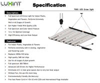 Lampe de culture LED à spectre complet 720W LM301H UV IR dimmable, lampe de culture commerciale pour plantes d'intérieur, ferme verticale