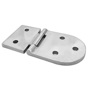 Charnière en forme de D en acier inoxydable 76x40x4mm, quincaillerie marine, charnière de porte de bateau, pièce de rechange - Product Image 1