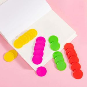 Jetons en plastique personnalisés en gros, de qualité supérieure, avec impression de logo et de numéros colorés, recto-verso ou simple face, pour accessoires de jeux de société - Product Image 4