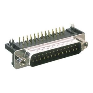 Connettore maschio tipo D con caratteristiche di connessione rapida e resistente, ideale per trasmissioni elettriche e comunicazioni. - Product Image 1